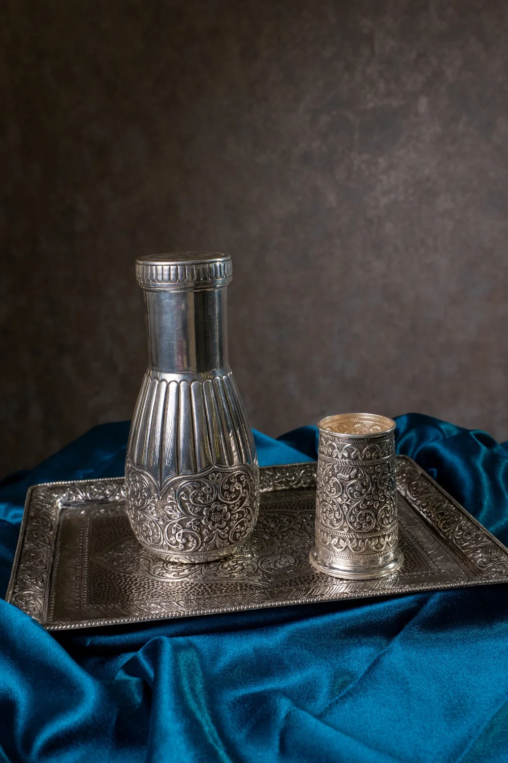 Classic Pitcher & Tray Set